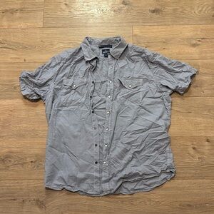 Western Fit Short Sleeved Button Up Shirt